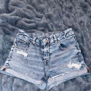American Eagle Outfitters Light Blue Jean Shorts